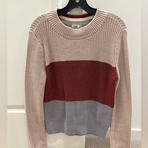 Brand new without tags Faherty block strip knit sweater, size S